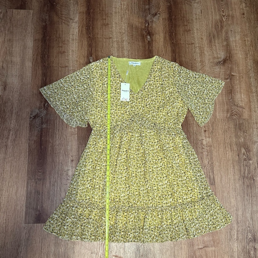 Yellow Floral Dress - Picture 6 of 12